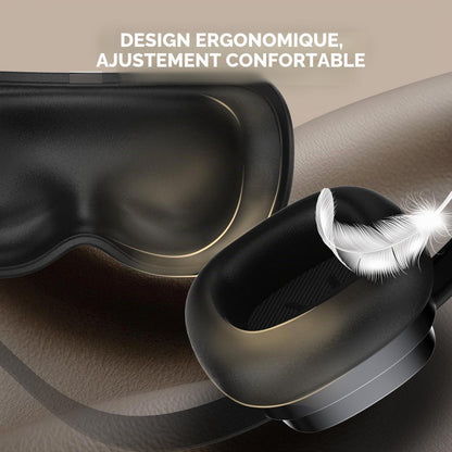 HubiCare Masque Relaxant pour les Yeux - Annulation du Bruit, Thérapie de Chaleur et Musique Bluetooth pour une Détente Ultime