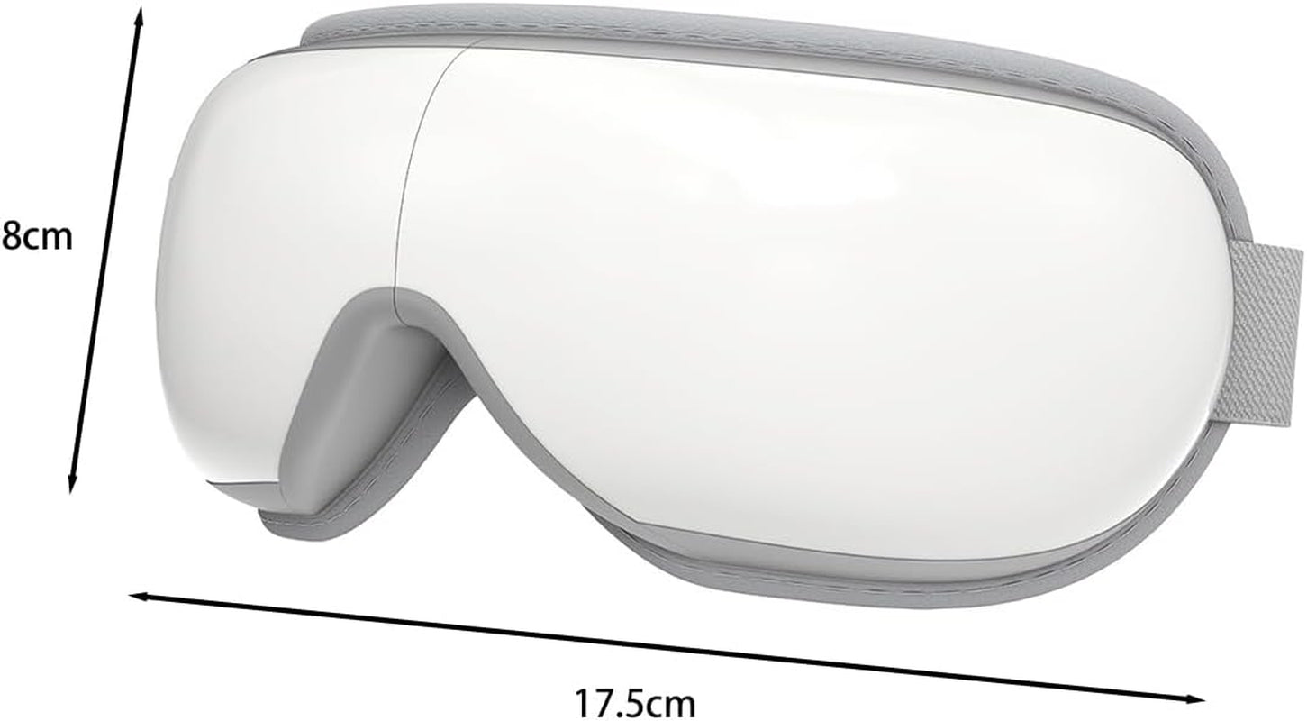 Masseur Oculaire Chauffant Bluetooth avec Musique - Idéal pour un Sommeil Réparateur et Soulagement de la Fatigue Oculaire, Parfait Cadeau de Noël!